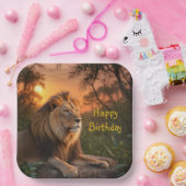 Jungle King Lion Pappteller (Party)