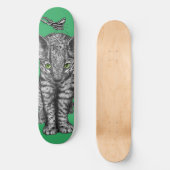 Jungle Kitty Butterfly Skateboard (Vorderseite)