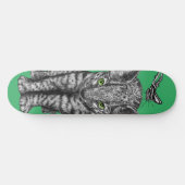 Jungle Kitty Butterfly Skateboard (Horizontal)