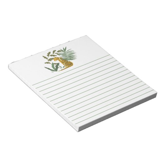 Jungle Leopard Notizblock (angewinkelt)
