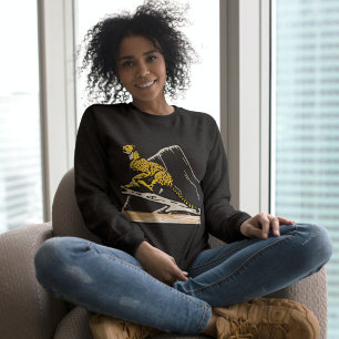 Jungle Leopard Wildlife Niedlich Black Sweatshirt