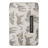 Jungle Leopard Wildtier Muster Badematte (Vorderseite Vertikal)