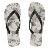 Jungle Leopard Wildtier Muster Badesandalen (Fußbett)