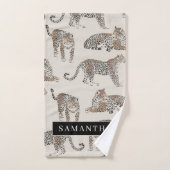 Jungle Leopard Wildtier Muster Badhandtuch Set (Handtuch)