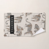 Jungle Leopard Wildtier Muster Badhandtuch Set (Handtuch)
