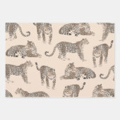 Jungle Leopard Wildtier Muster Geschenkpapier Set (Vorderseite 3)