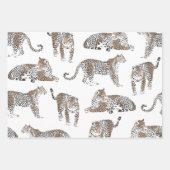 Jungle Leopard Wildtier Muster Geschenkpapier Set (Vorderseite 2)