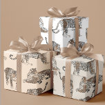 Jungle Leopard Wildtier Muster Geschenkpapier Set<br><div class="desc">Jungle Leopard Wildtier Muster</div>