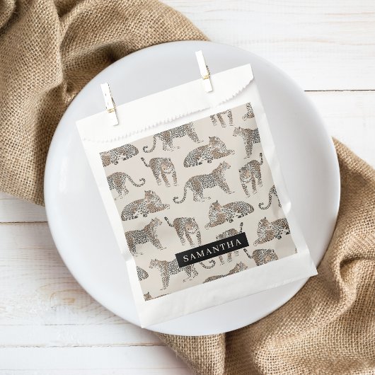 Jungle Leopard Wildtier Muster Geschenktütchen