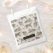 Jungle Leopard Wildtier Muster Geschenktütchen (Ausgeschnitten)