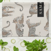 Jungle Leopard Wildtier Muster Geschirrtuch (Gefaltet)