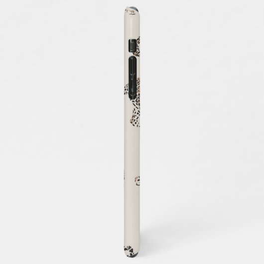 Jungle Leopard Wildtier Muster iPhone Hülle (Linke Seite)