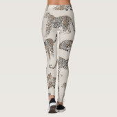 Jungle Leopard Wildtier Muster Leggings (Rückseite)