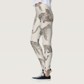 Jungle Leopard Wildtier Muster Leggings (Links)