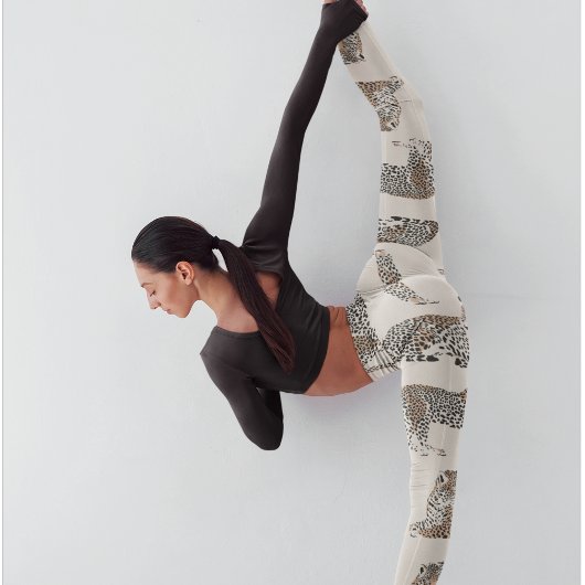 Jungle Leopard Wildtier Muster Leggings