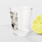 Jungle Leopard Wildtier Muster Schnapsglas (Rechts)