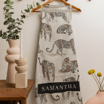 Jungle Leopard Wildtier Muster Schürze<br><div class="desc">Jungle Leopard Wildtier Muster</div>