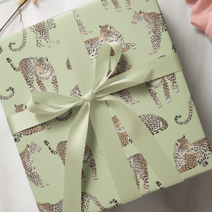 "Jungle Leopard Wrapping Paper   Wild Animal Print Geschenkpapier