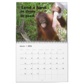 Jungle Lessons Wildtierkalender Kalender (Mär 2026)