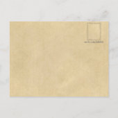 Jungle Lion Alphabet Letter Sepia Postkarte (Rückseite)