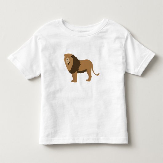 Jungle Lion Animal Illustration Kleinkind T-shirt (Vorderseite)