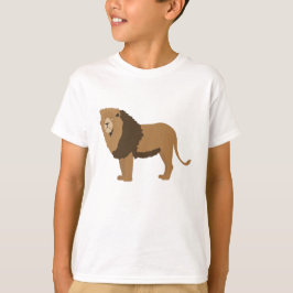 Jungle Lion Animal Illustration T-Shirt