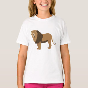 Jungle Lion Animal Illustration T-Shirt