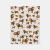 Jungle Lion Animal Pattern Fleecedecke (Vorderseite)