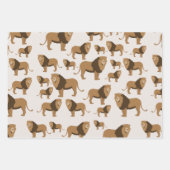 Jungle Lion Animal Pattern Geschenkpapier Set (Vorderseite 2)