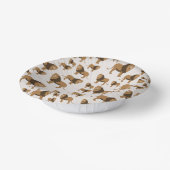 Jungle Lion Animal Pattern Pappteller (Gewinkelt)