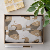 Jungle Lion Animal Pattern Seidenpapier (Geschenk)