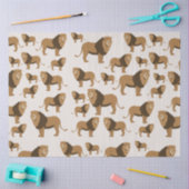 Jungle Lion Animal Pattern Seidenpapier (Basteln)