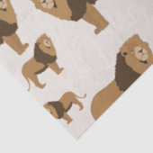 Jungle Lion Animal Pattern Seidenpapier (Ausschnitt)