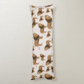 Jungle Lion Animal Pattern Seitenschläferkissen (Rückseite (Vertikal))