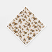 Jungle Lion Animal Pattern Serviette (Ecke)