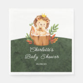 Jungle Lion Baby Duschpapier Napkins Serviette (Vorderseite)