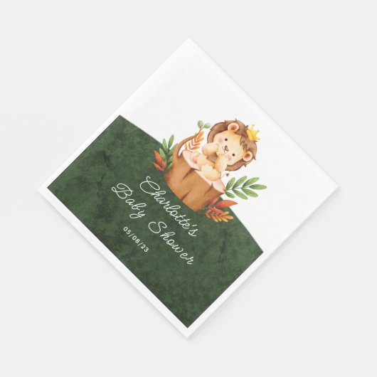 Jungle Lion Baby Duschpapier Napkins Serviette (Ecke)