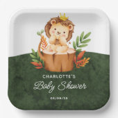 Jungle Lion Baby Duschpapier Teller (Vorderseite)