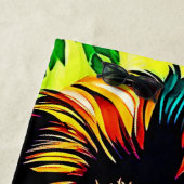 Jungle Lion Pop Art Design Strandtuch (Beispiel)