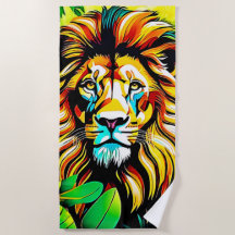 Jungle Lion Pop Art Design