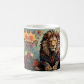 Jungle Löwe & Exotic Predator Wild Big Cat Kaffeetasse (VorderseiteRechts)