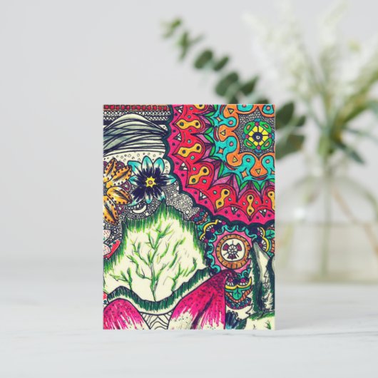 Jungle Lush Postkarte (Stehend Vorderseite)
