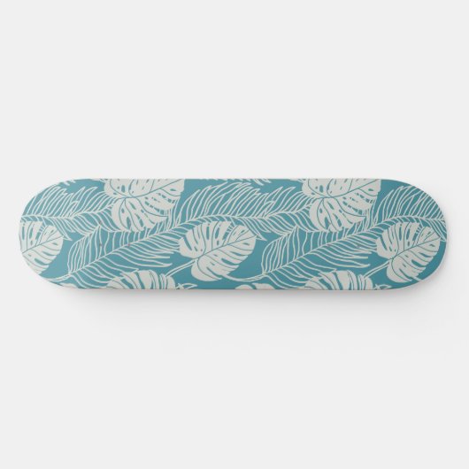 Jungle luxe - tropical pattern skateboard (Horizontal)