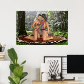 JUNGLE MÄDCHEN SIND AUSGESCHOSSEN POSTER (Heimbüro)