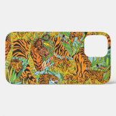 Jungle Majesty: Tiger inmitten von Grün Case-Mate iPhone Hülle (Rückseite (Horizontal))