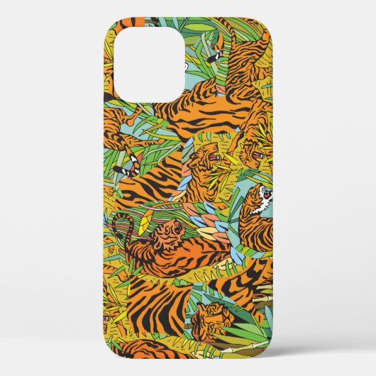 Jungle Majesty: Tiger inmitten von Grün Case-Mate iPhone Hülle (Rückseite)