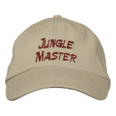 Jungle Master Bestickte Baseballkappe (Vorderseite)