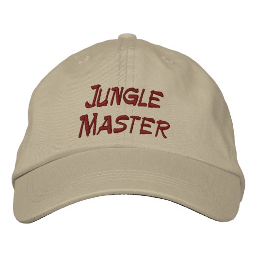 Jungle Master Bestickte Baseballkappe (Vorderseite)