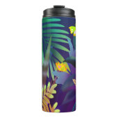 Jungle mit gelben Schmetterlingen Thermosbecher (Vorderseite)