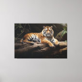 Jungle Monarch: Tiger Portrait Leinwanddruck (Vorderseite)